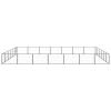Dog Kennel Black 452.1 ft¬≤ Steel